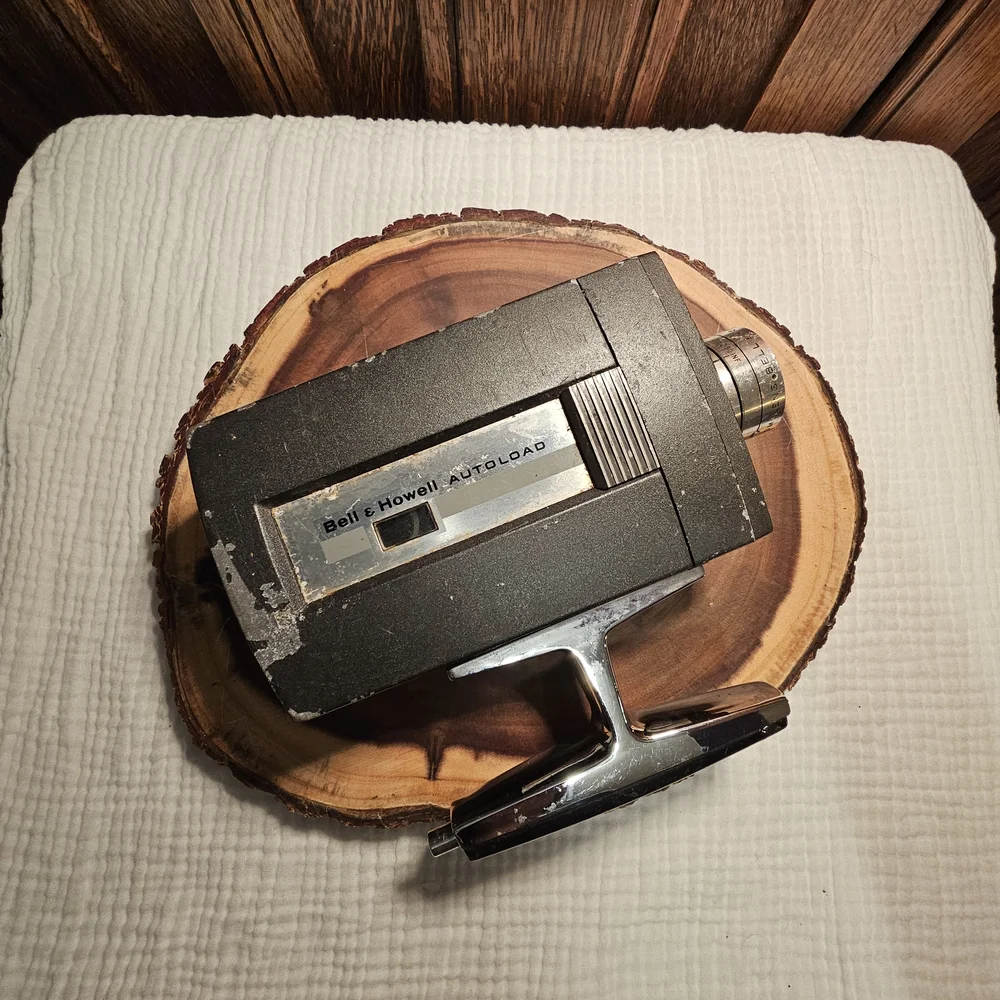 Bell & Howell Autoload Super 8 movie camera.